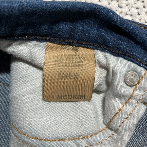 Vintage Levi’s 505 Straight Leg Jeans Women’s 14 Medium Y2K Mid Rise Medium Wash - Picture 5 of 9